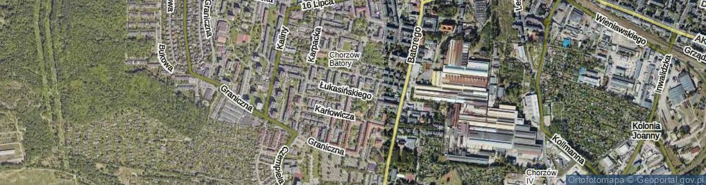 Zdjęcie satelitarne Łukasińskiego Waleriana, mjr. ul.