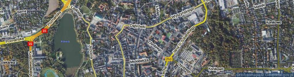 Zdjęcie satelitarne Łubieńskiego Macieja, ks. prym. ul.