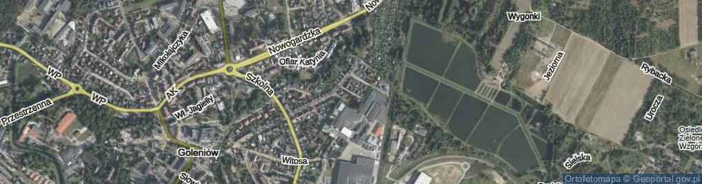 Zdjęcie satelitarne Ludowa ul.