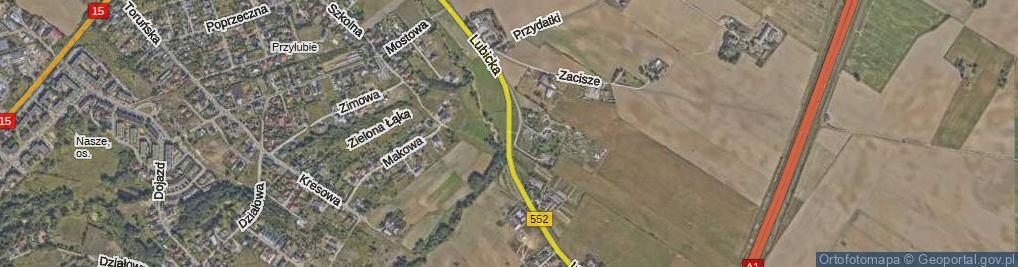 Zdjęcie satelitarne Lubicka ul.