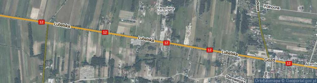 Zdjęcie satelitarne Lubelska ul.