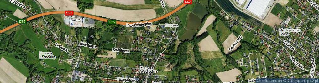 Zdjęcie satelitarne Łubinowa ul.