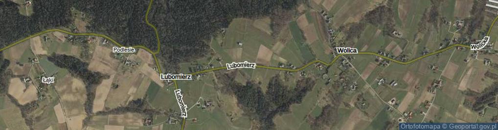 Zdjęcie satelitarne Lubomierz ul.