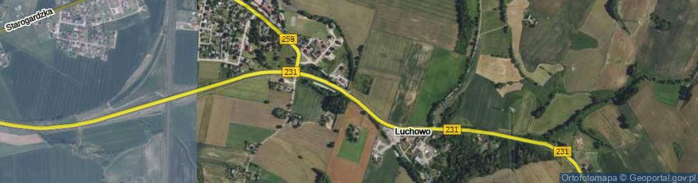 Zdjęcie satelitarne Luchowo ul.