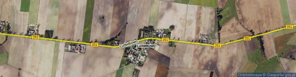 Zdjęcie satelitarne Ludwikowo ul.