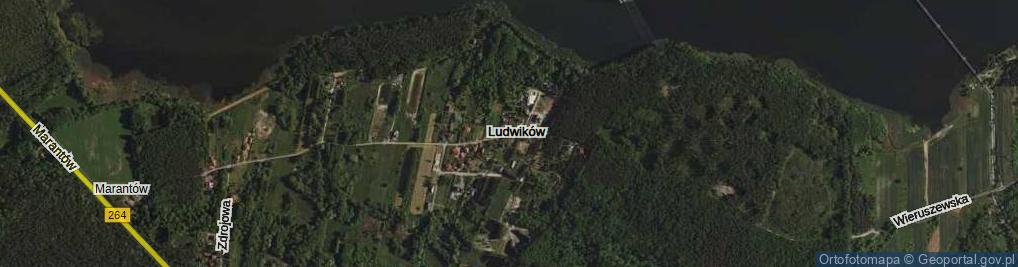 Zdjęcie satelitarne Ludwików ul.
