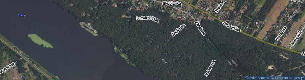 Zdjęcie satelitarne Ludwika i Zofii ul.