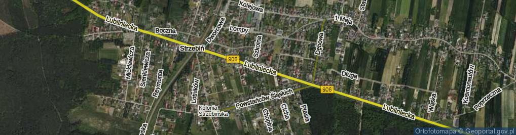 Zdjęcie satelitarne Lubliniecka ul.