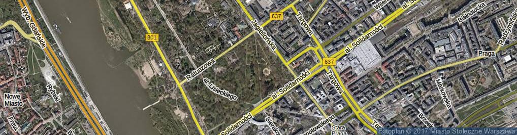 Zdjęcie satelitarne Łukasińskiego Waleriana, mjr. ul.