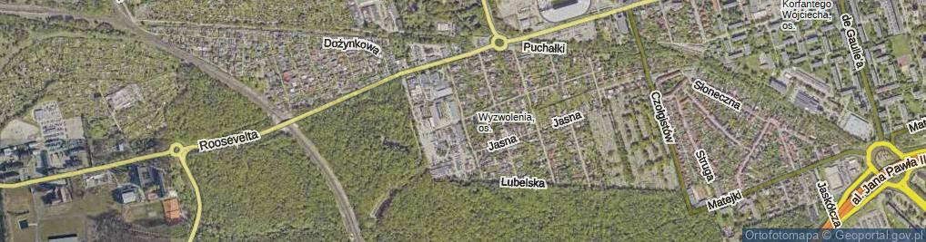 Zdjęcie satelitarne Łukasińskiego Waleriana, mjr. ul.