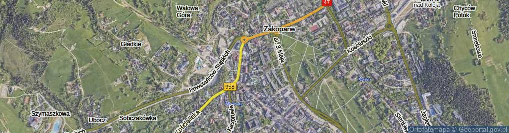 Zdjęcie satelitarne Łukaszówki ul.