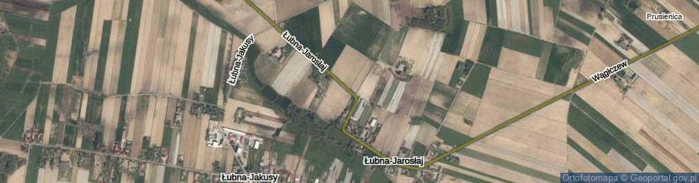 Zdjęcie satelitarne Łubna-Jarosłaj ul.