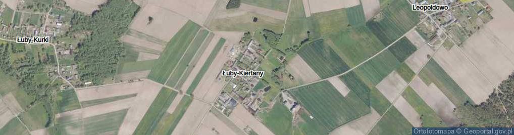 Zdjęcie satelitarne Łuby-Kiertany ul.