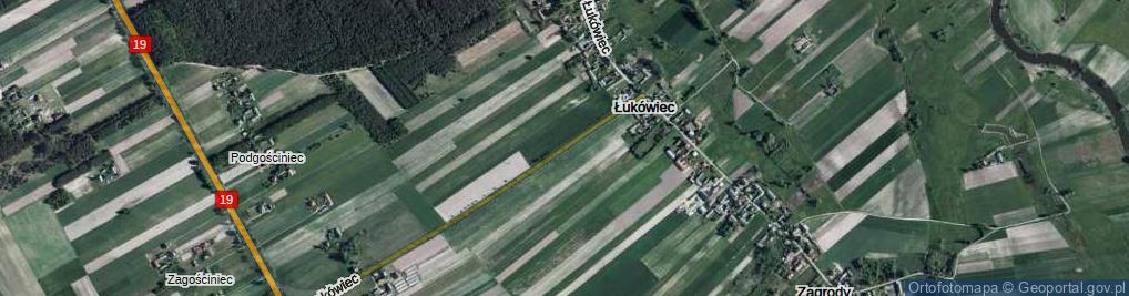 Zdjęcie satelitarne Łukówiec ul.