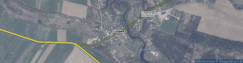Zdjęcie satelitarne Łupawa ul.