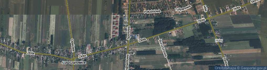 Zdjęcie satelitarne Łuszczanowice ul.