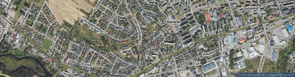 Zdjęcie satelitarne Lutosławskiego Witolda ul.