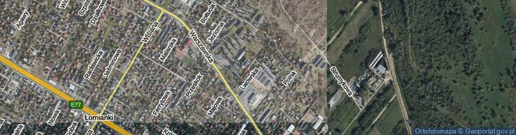 Zdjęcie satelitarne Lwowska ul.