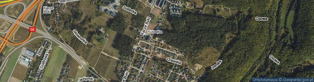 Zdjęcie satelitarne Łysogórska ul.