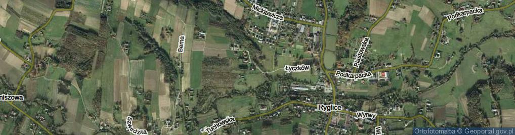 Zdjęcie satelitarne Łyczków ul.