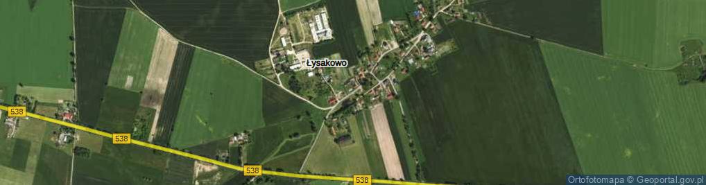 Zdjęcie satelitarne Łysakowo ul.