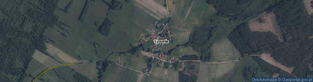 Zdjęcie satelitarne Łysonie ul.