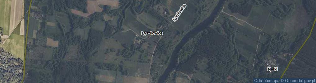 Zdjęcie satelitarne Łyszkowice ul.