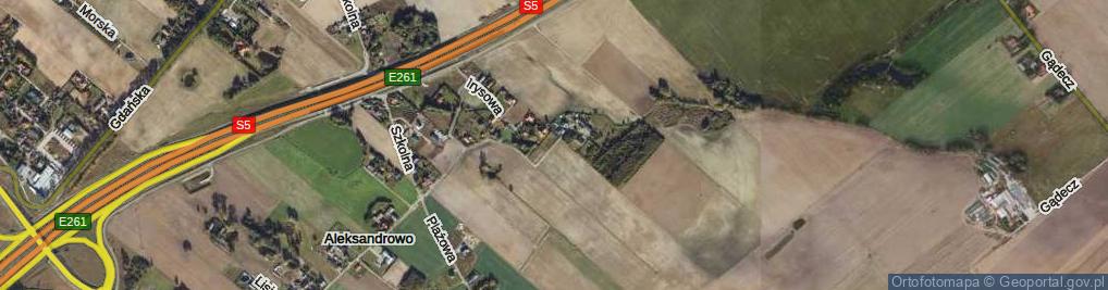 Zdjęcie satelitarne Makowa ul.