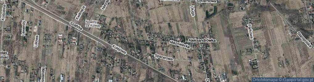 Zdjęcie satelitarne Mazowiecka ul.