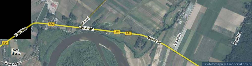 Zdjęcie satelitarne Małkińska ul.