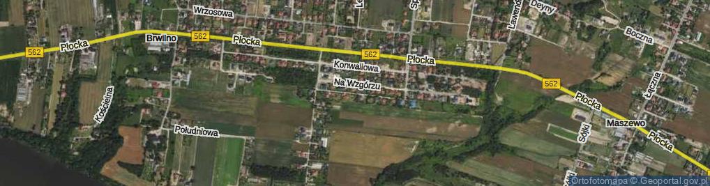 Zdjęcie satelitarne Makowa ul.