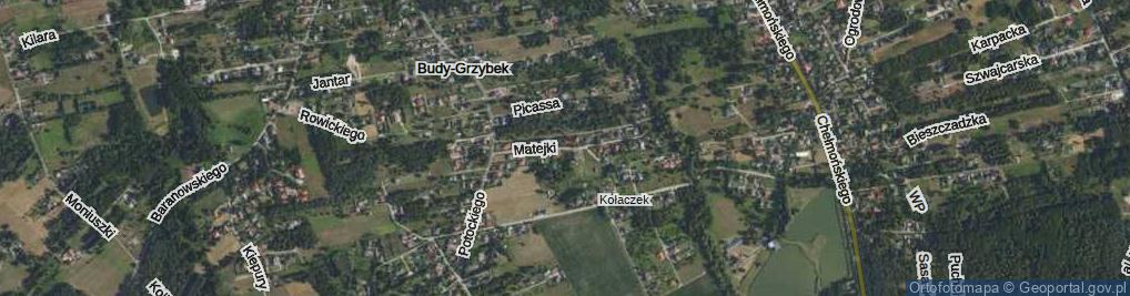 Zdjęcie satelitarne Matejki Jana ul.