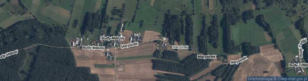 Zdjęcie satelitarne Marysinek ul.