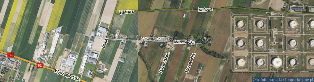 Zdjęcie satelitarne Mazowiecka ul.