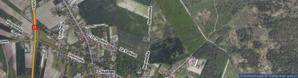 Zdjęcie satelitarne Maniewska ul.