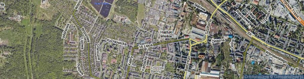 Zdjęcie satelitarne Machy Jana, ks. ul.