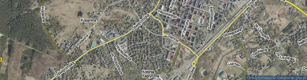 Zdjęcie satelitarne Makuszyńskiego Kornela ul.