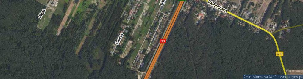 Zdjęcie satelitarne Magiczna ul.