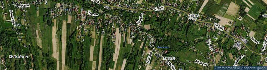 Zdjęcie satelitarne Malownicza ul.