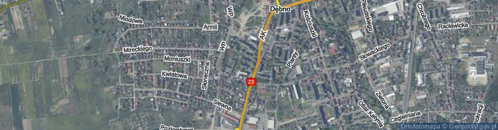 Zdjęcie satelitarne Matejki Jana ul.