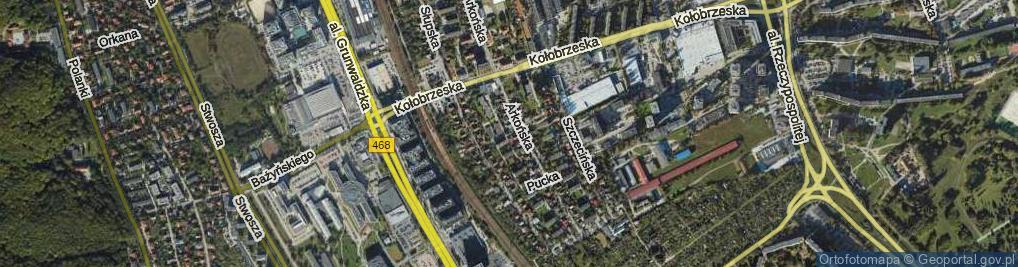 Zdjęcie satelitarne Malborska ul.