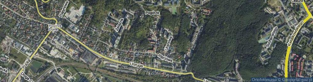 Zdjęcie satelitarne Manganowa ul.