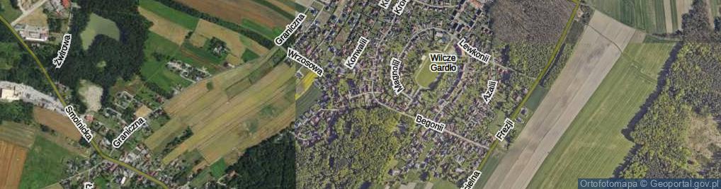 Zdjęcie satelitarne Maków ul.