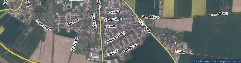 Zdjęcie satelitarne Matejki Jana ul.