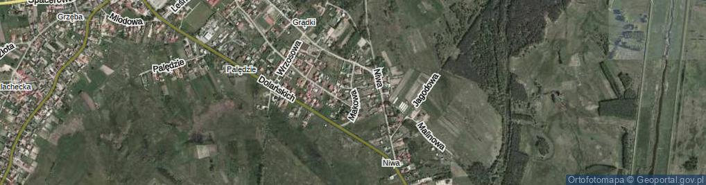Zdjęcie satelitarne Makowa ul.
