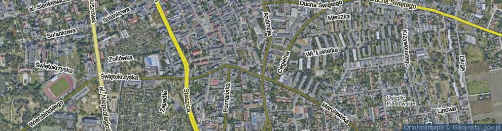 Zdjęcie satelitarne Mała Andrzeja ul.