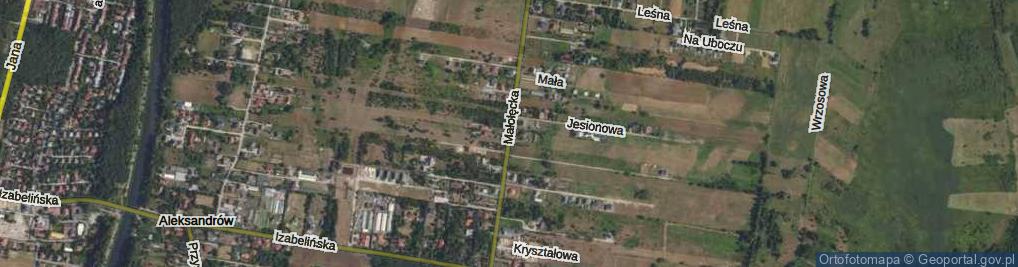 Zdjęcie satelitarne Małołęcka ul.