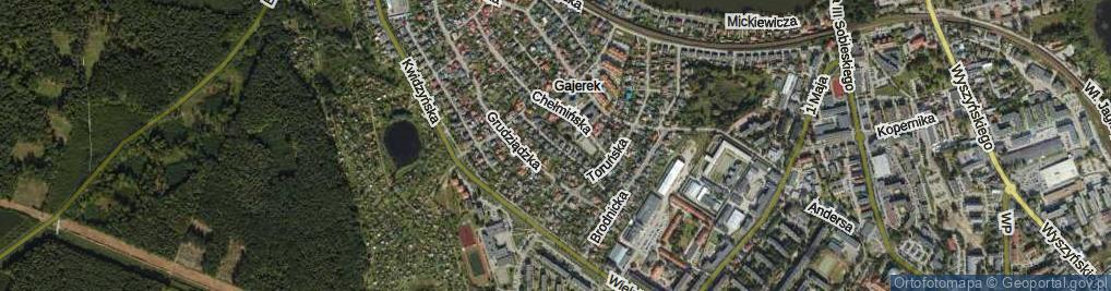 Zdjęcie satelitarne Malborska ul.