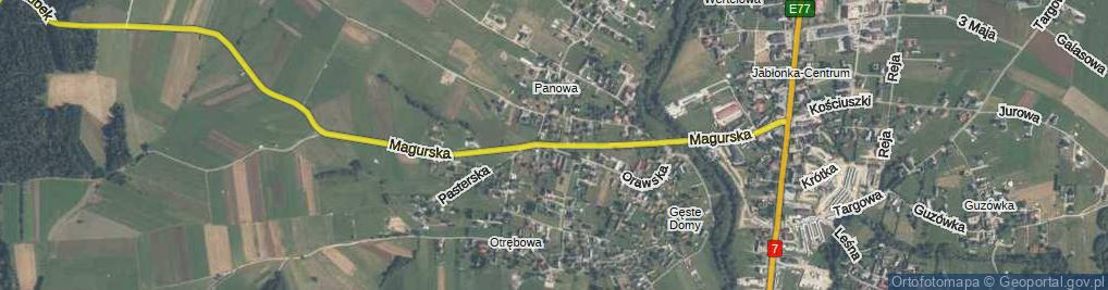 Zdjęcie satelitarne Magurska ul.