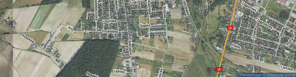 Zdjęcie satelitarne Mazurska ul.
